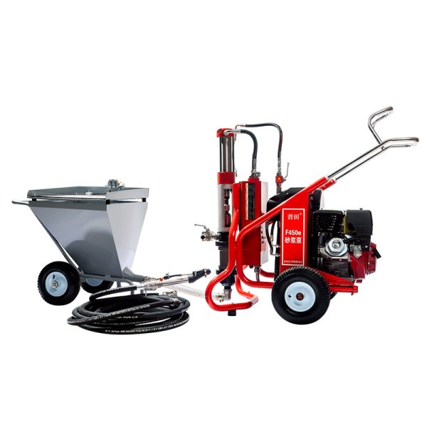 普田PT-F450e柱塞式全自動水泥砂漿噴涂機厚型防火涂料真石漆石膏噴漿機