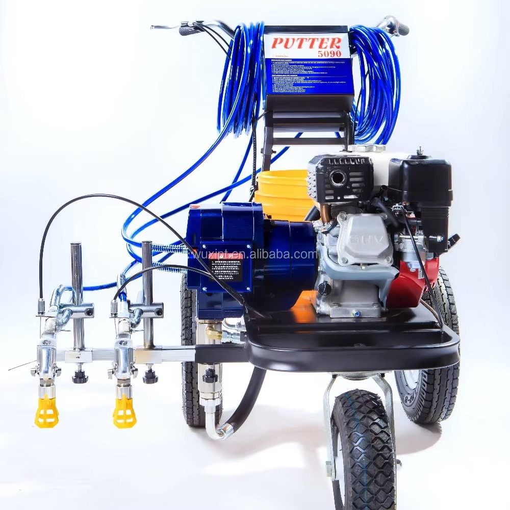 普田PT-5090機械泵噴漆墻面噴漆機冷噴劃線機