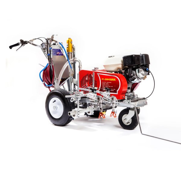 普田PT-200HS手推雙噴槍冷熱漆道路標(biāo)線機(jī)
