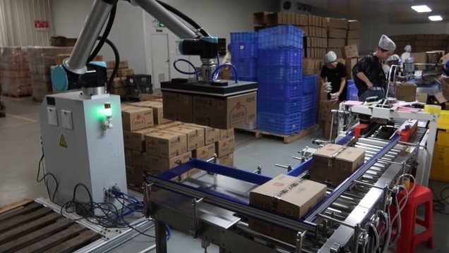 码垛机器人工作站客户案例