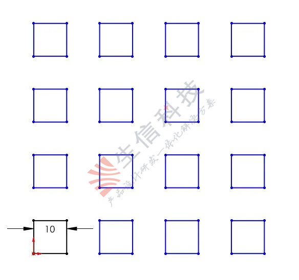 如何使用solidworks修改草图阵列-生信科技