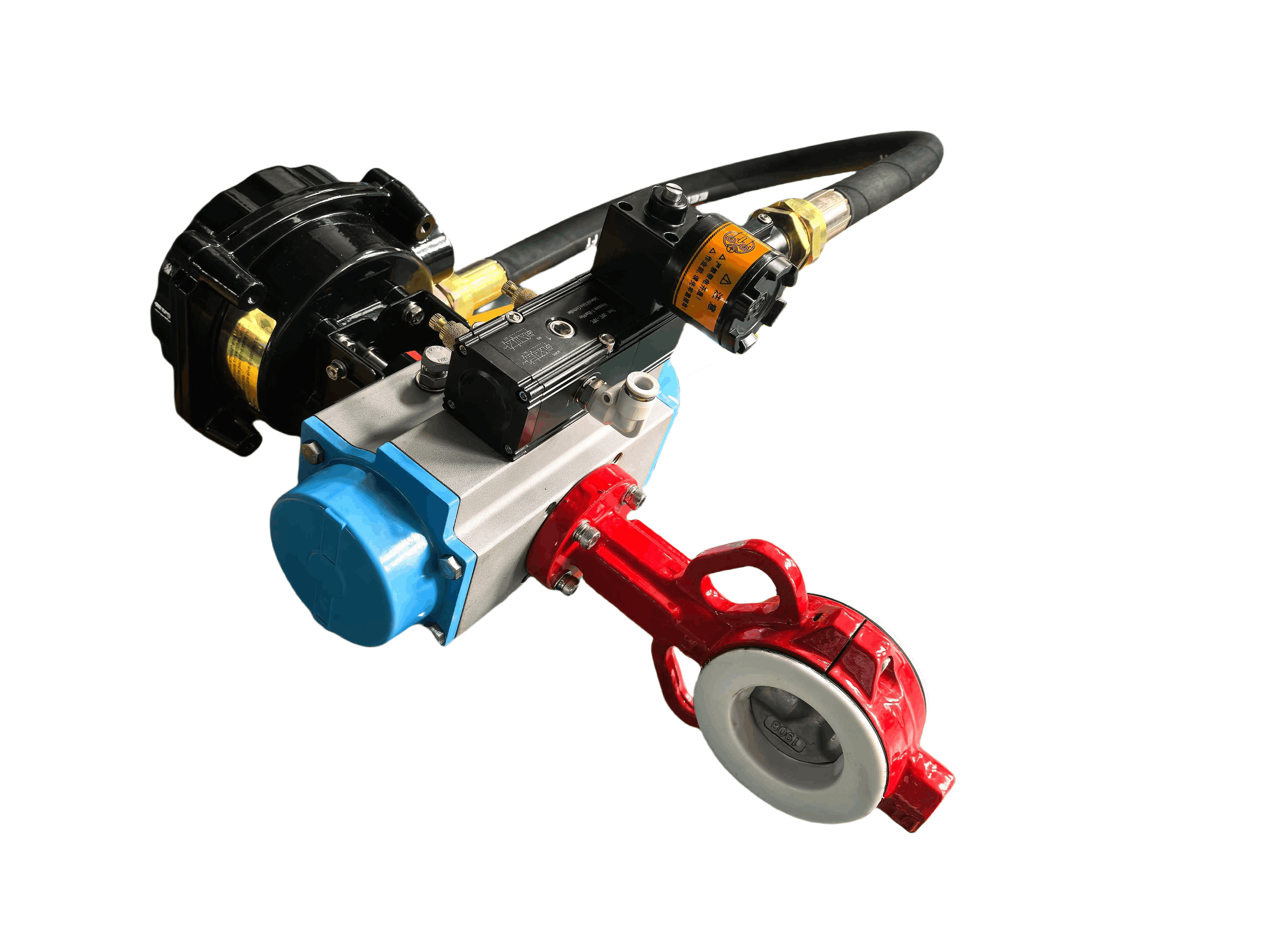 Pneumatic butterfly valve