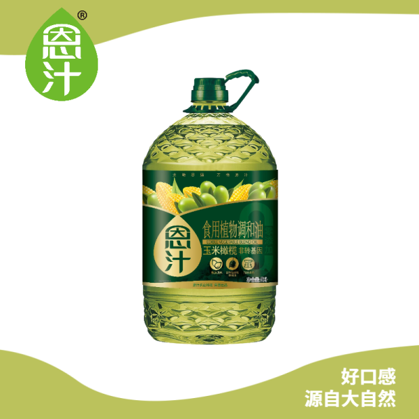 5L恩汁非轉(zhuǎn)基因玉米橄欖食用植物調(diào)和油