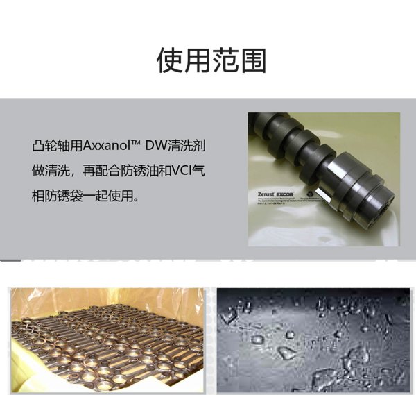 北美防锈 Zerust 溶剂清洗剂Axxanol DW 透明有机溶剂