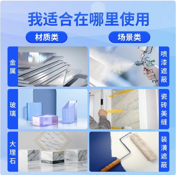 3M244美纹纸胶带无痕防焊耐高温胶带汽车喷漆模型遮蔽胶纸