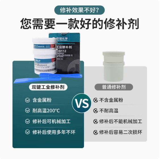 双键铸工胶高强度钢质铝质铜质橡胶金属焊接气孔砂眼麻坑AB修补剂