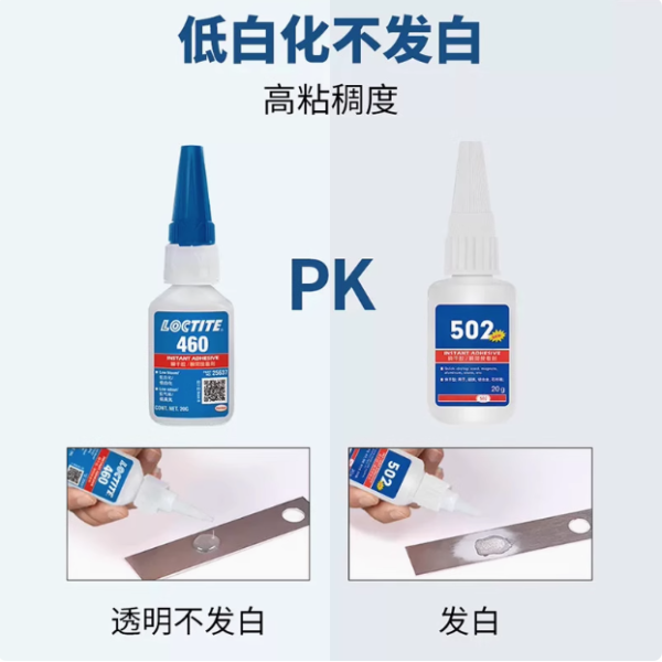 樂泰460瞬干低氣味低白化快干膠金屬皮革紙張塑料粘接劑