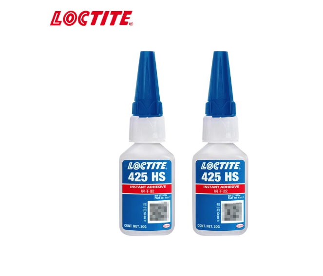 乐泰螺纹胶425HS蓝色瞬干胶快固化低强度金属塑料螺纹粘接