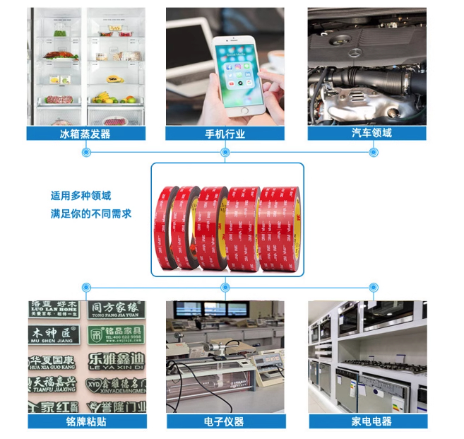 3M双面胶带 5608N-GF VHB灰色防水耐高温泡棉双面胶