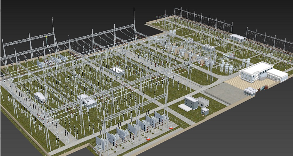江西某市三维变电站