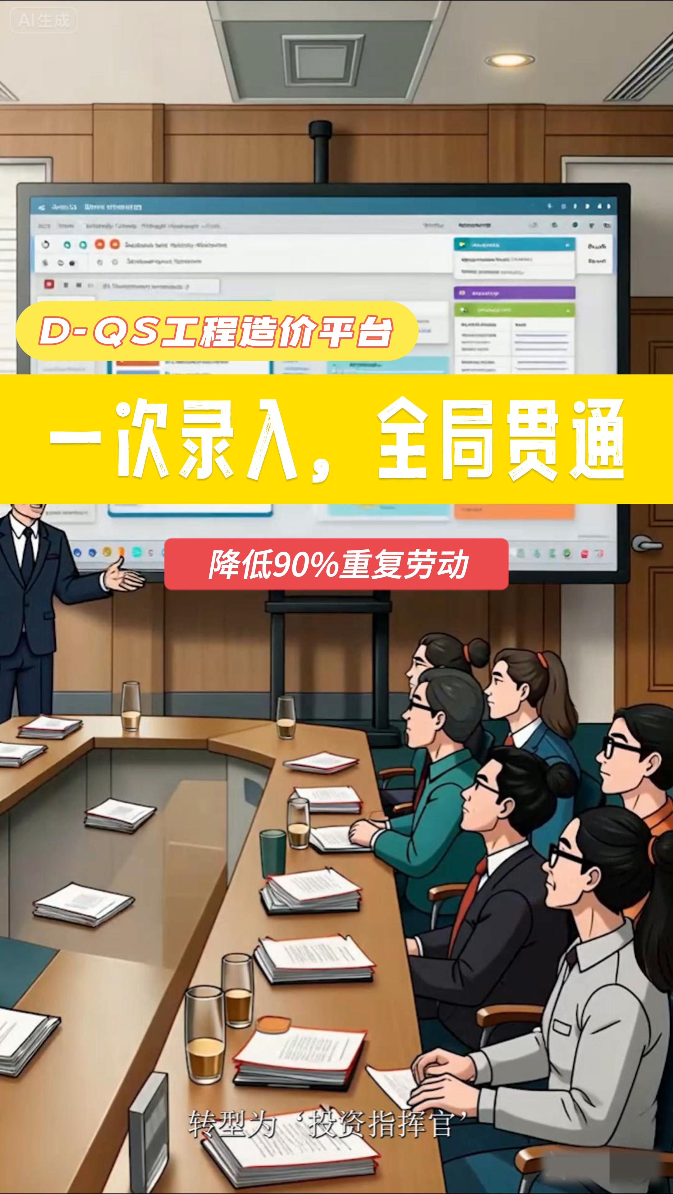 一次录入，全局贯通：D-QS工程造价平台减少90%重复劳动