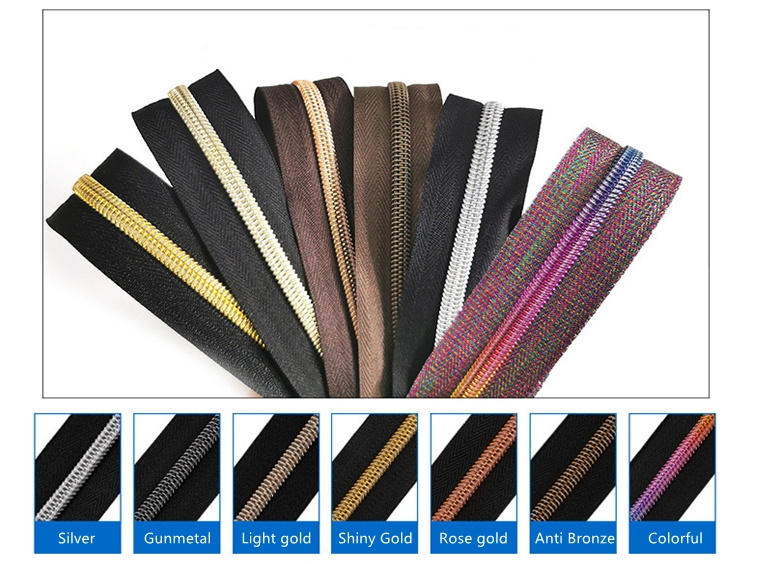 camouflage waterproof nylon zipper