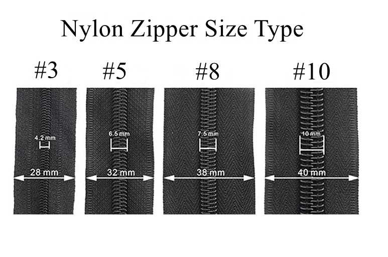 camouflage waterproof nylon zipper