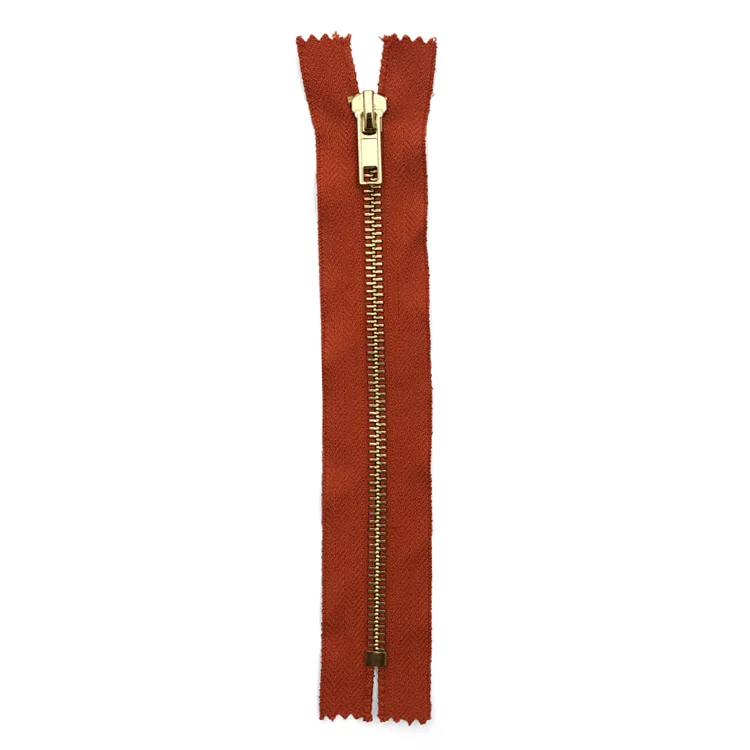 custom metal fire resistant long zipper