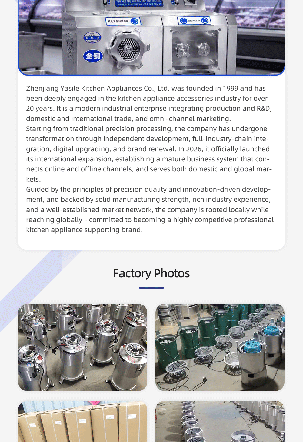 Vertical‑Engineering‑Grade‑Dual‑Motor‑Detachable‑Twist‑Cut‑All‑In‑One, Yasile Vertical Food Cutter