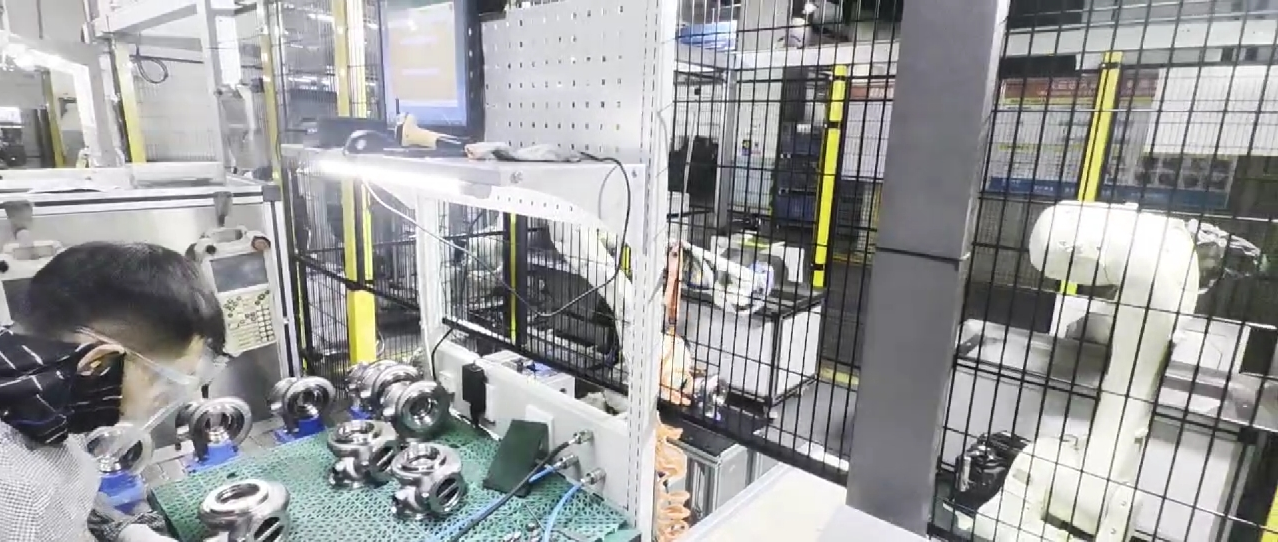 人機(jī)協(xié)作-雙機(jī)器人打磨上下料工作站