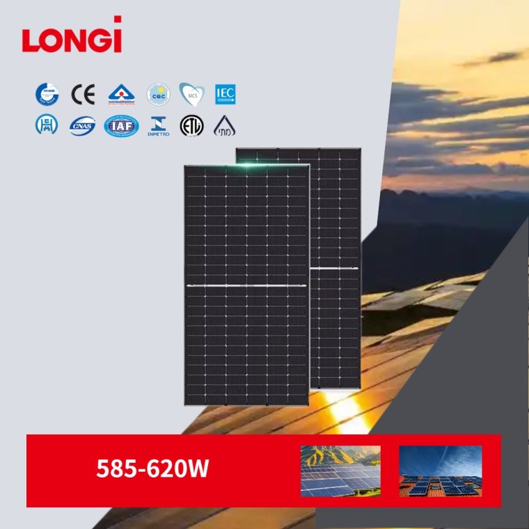 Longi Solar Panels 585W 590W 595W 600W 605W 610W 615W 620W