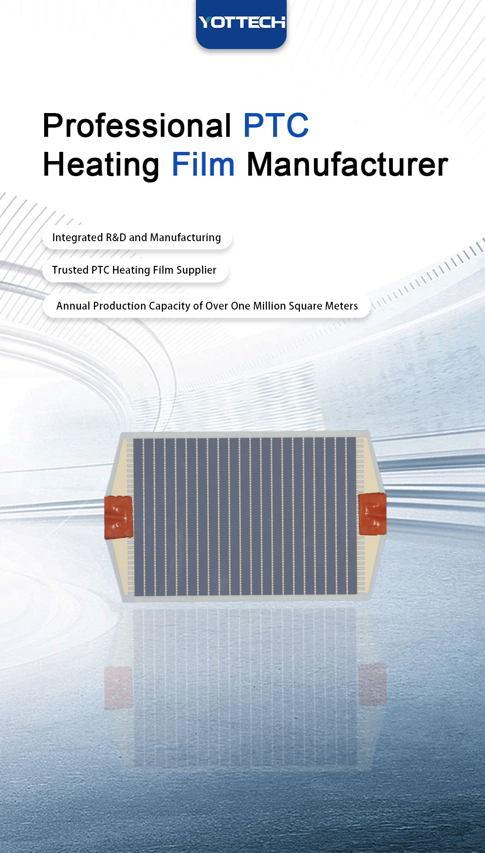 Custom-Shaped PTC Heating Film for Parking Lithium Batteries | YOTTECH