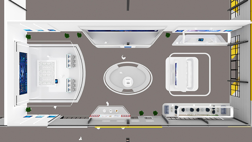 紹興科技融合型黨建類展廳空間設(shè)計(jì),企業(yè)展廳設(shè)計(jì)施工一體化服務(wù)
