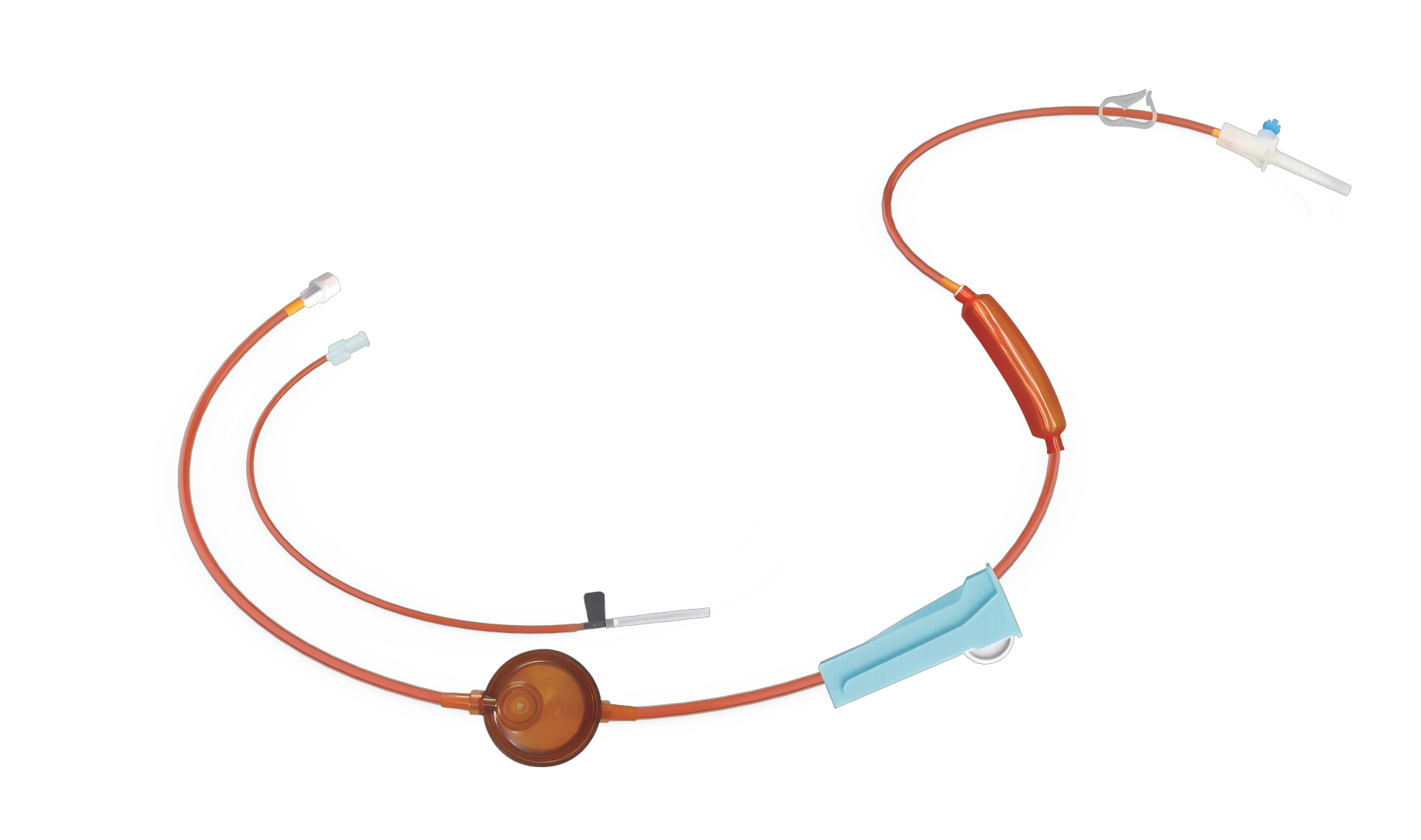 Sets de infusión con filtro de precisión resistentes a la luz para un solo uso