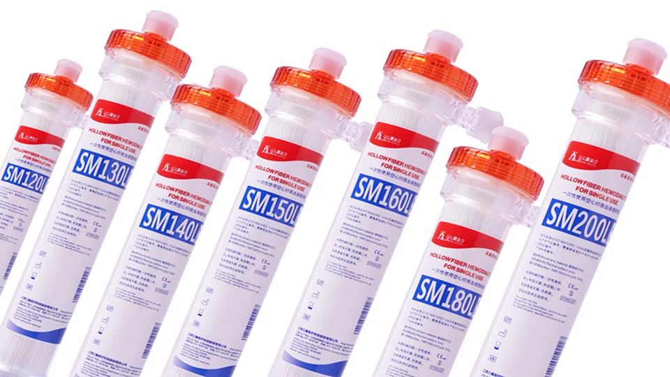 Dializadores de hemodi&aacute;lisis de fibra hueca (bajo flujo)