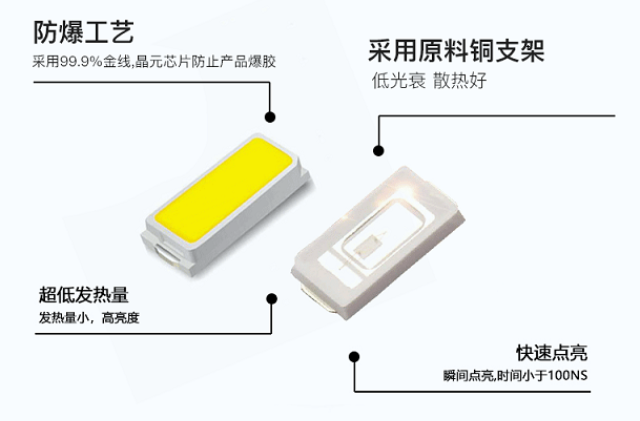 福州盛安品牌5730灯珠1734芯片,5730灯珠