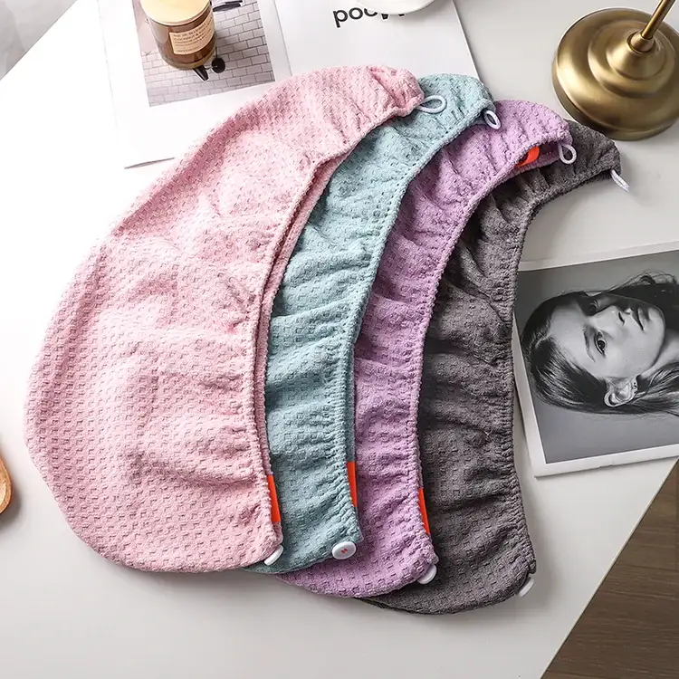 thickened waffle hair cap