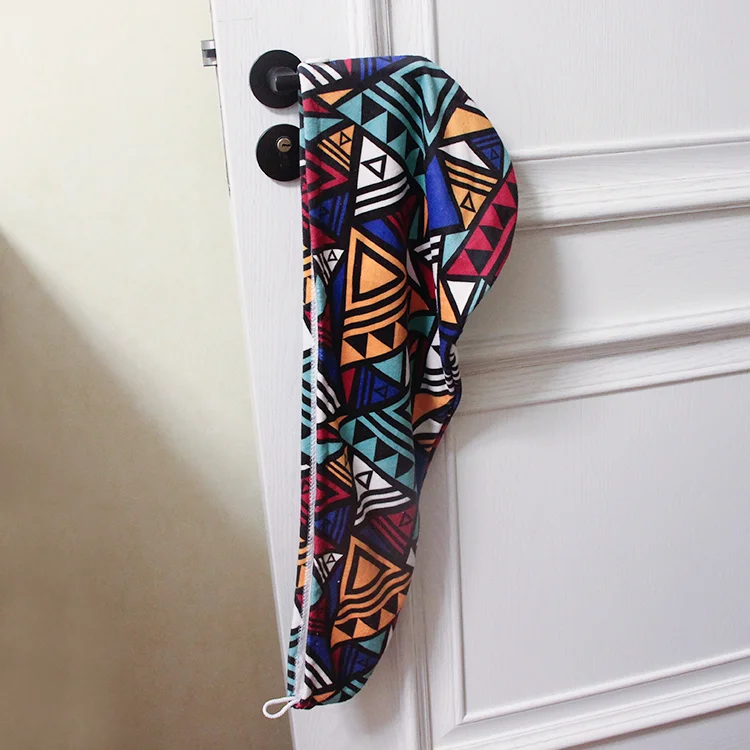 Cute print thickened hair cap
