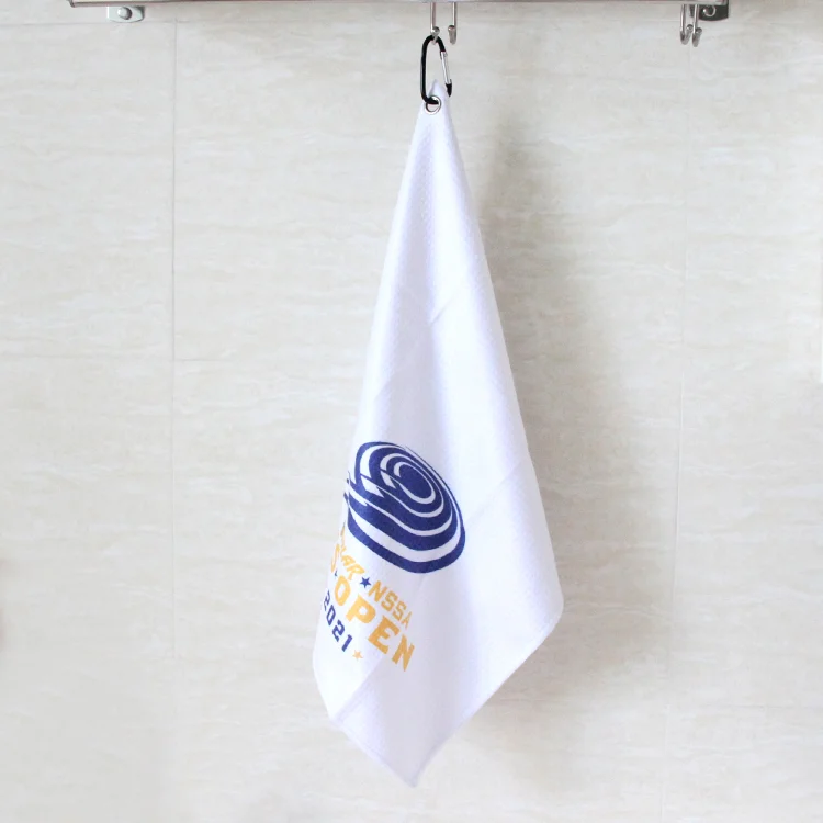 polyester printed waffle hand towel