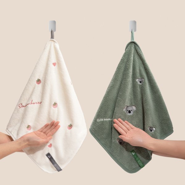 純棉兒童刺繡方巾