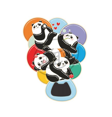 熊貓冰箱貼-開瓶器