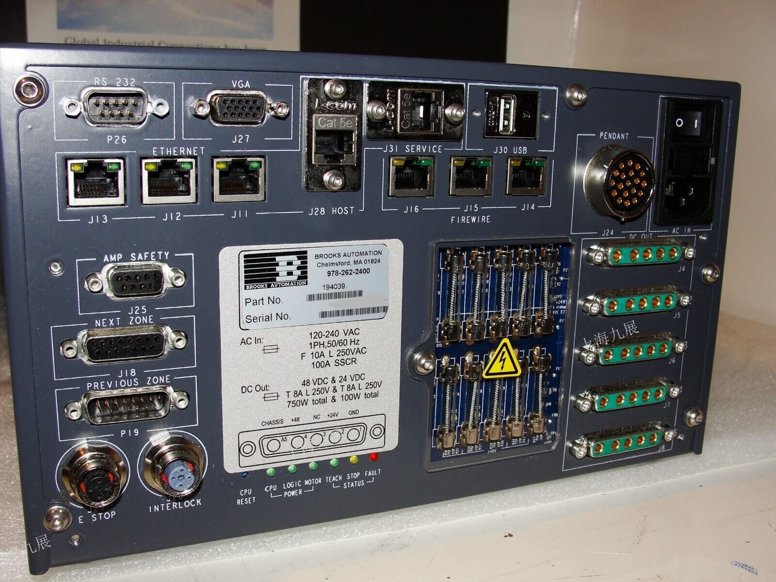 Brooks 194039 187496 Wafer Transfer Robot Controller 186275