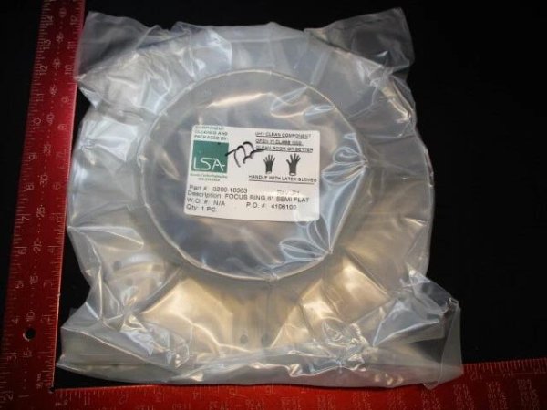Applied Materials AMAT 0200-10363 FOCUS RING 6" SEMI FLAT 162MM ID ESC