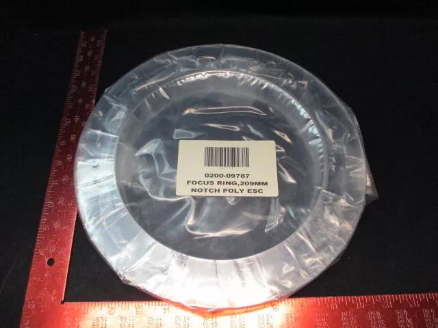 AMAT 0200-09787 FOCUS RING 209 MM NOTCH POLY ESC APPLIED MATERIAL AMAT