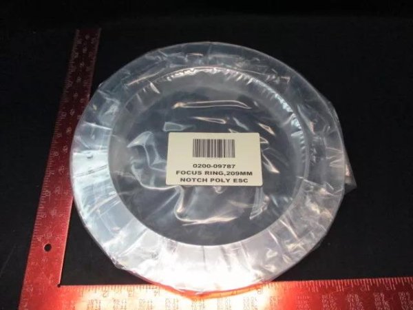 AMAT 0200-09787 FOCUS RING 209 MM NOTCH POLY ESC APPLIED MATERIAL AMAT