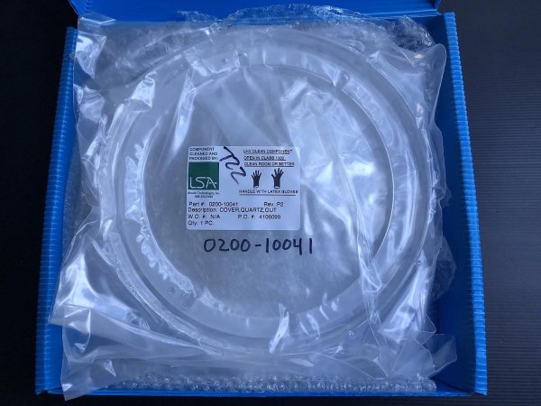 Applied Materials 0200-10041 QUARTZ COVER OUTER 8 STEP 3 ESC AMAT Etch