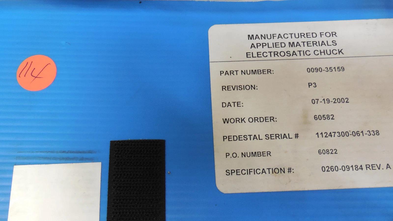 0090-35159 Applied Materials AMAT ESC ASSY FLATJEIDA 145MM R2