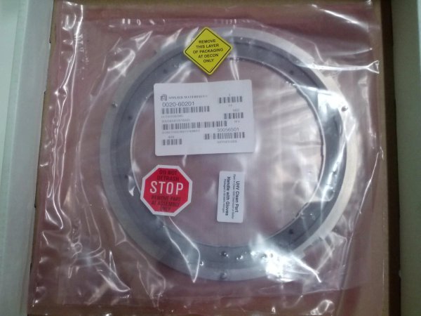 AMAT 0020-60201 DEP RING 8" SNNF ESC 9MM AL W MASK S B