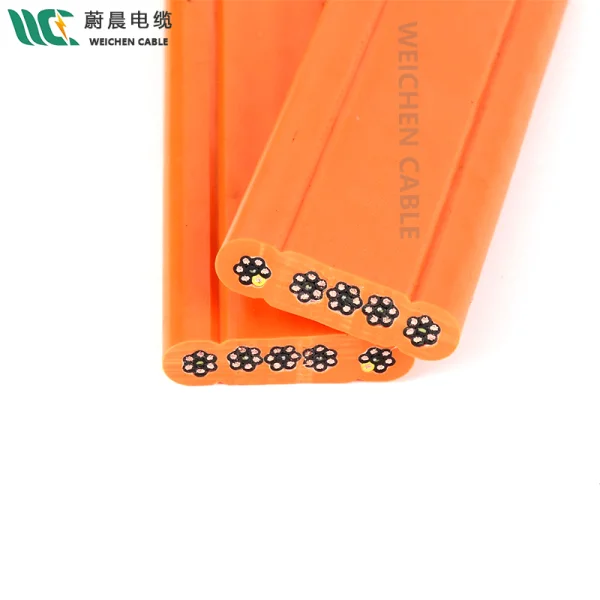 蔚晨 3*120+3*25扁電纜帶光纖 光電復(fù)合纜