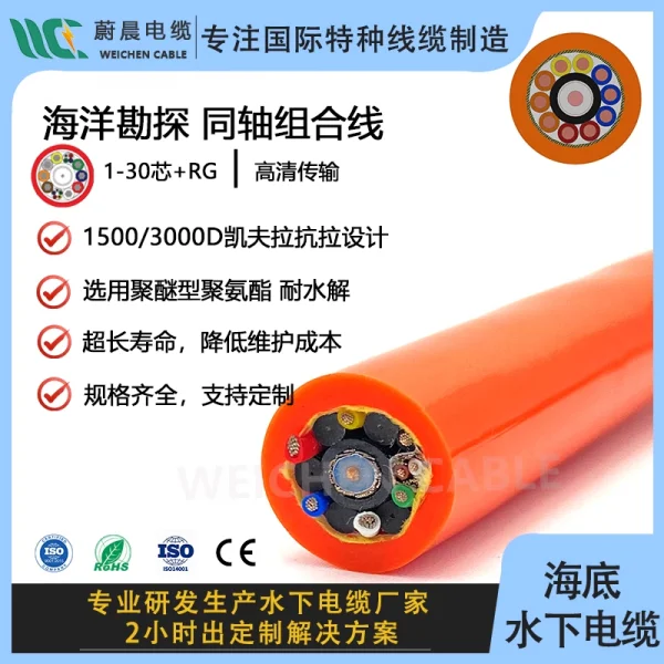 海底水下水密電纜 RG同軸組復合線