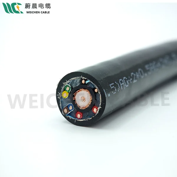 WEI CHEN 水密電纜 水下同軸組合線 同軸線+電源線 水下高清視頻傳輸線