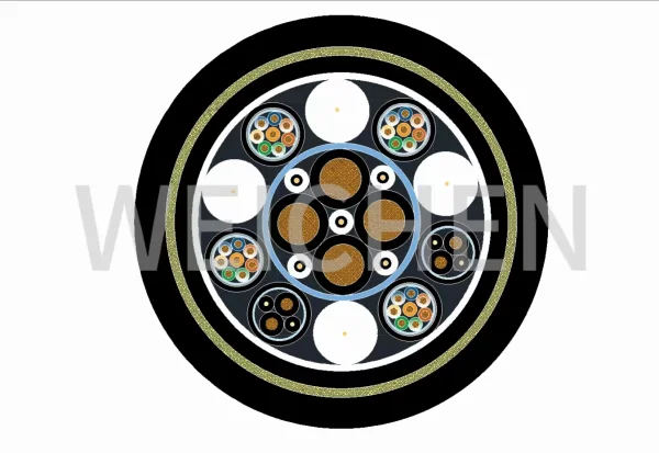 WEICHEN FTYY -4×6+4×CAT5E+2×2×0.75復(fù)合防海水抗拉電纜
