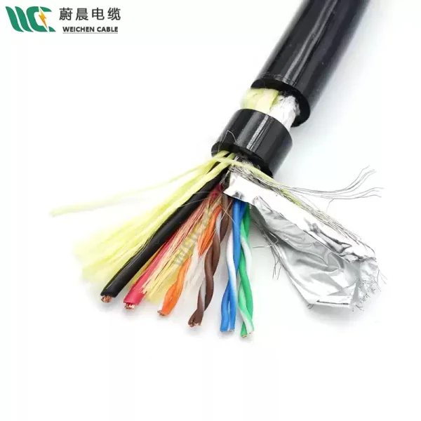 WEICHEN/edfcom官网入口 柔性双芯电源线和四对信号线 ROV 电缆