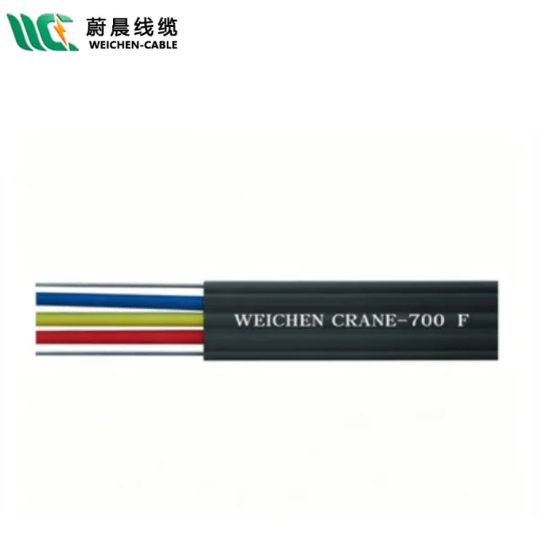 WEICHEN/edfcom官网入口 YFFBG 3×10mm²+双钢丝起重机电动葫芦电梯空调随行扁平电缆