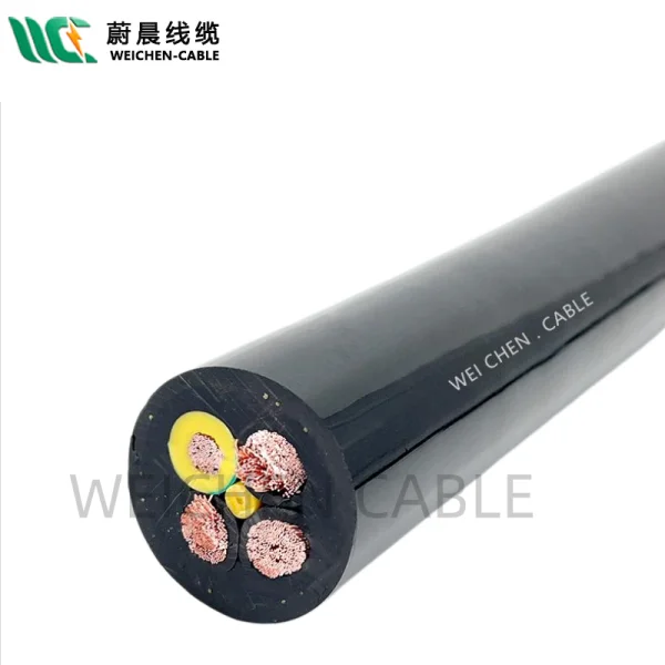 WEICHEN/edfcom官网入口 HFMUP 4G4MM2高性能PUR护套屏蔽电源拖链特殊电缆 