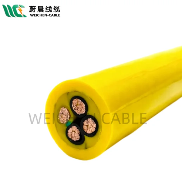 WEICHEN/edfcom官网入口 喷浆车用聚氨酯卷筒电缆4*10|16|25|35MM2抗磨耐高低温特种卷盘线