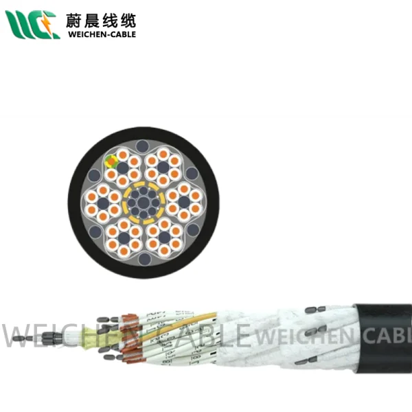 WEICHEN/edfcom官网入口 TRVVSPG-PUR 聚氨酯护套屏蔽拖链电缆 耐弯折