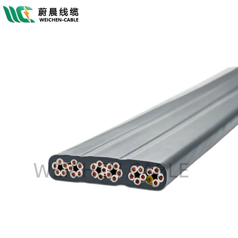 WEICHEN/edfcom官网入口 3*120+3*25扁电缆带光纤 光电复合缆