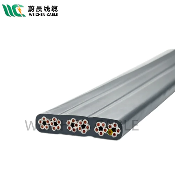 WEICHEN/edfcom官网入口 3*120+3*25扁电缆带光纤 光电复合缆
