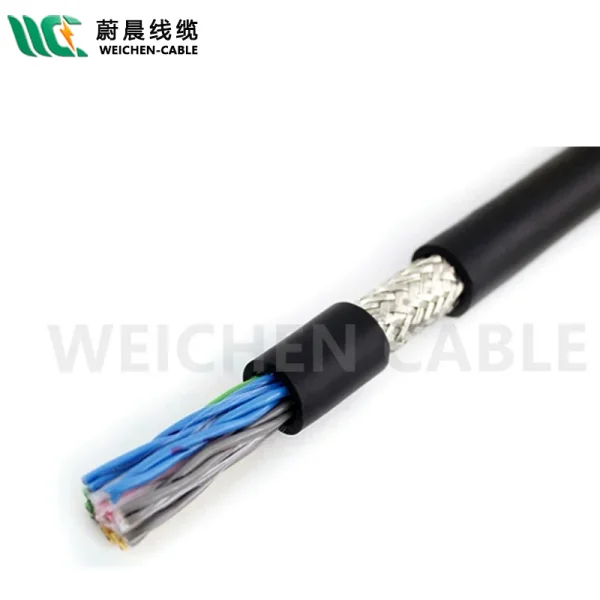 WEICHEN/edfcom官网入口 300/500V 聚氨酯护套 耐低温超五类双屏蔽网线